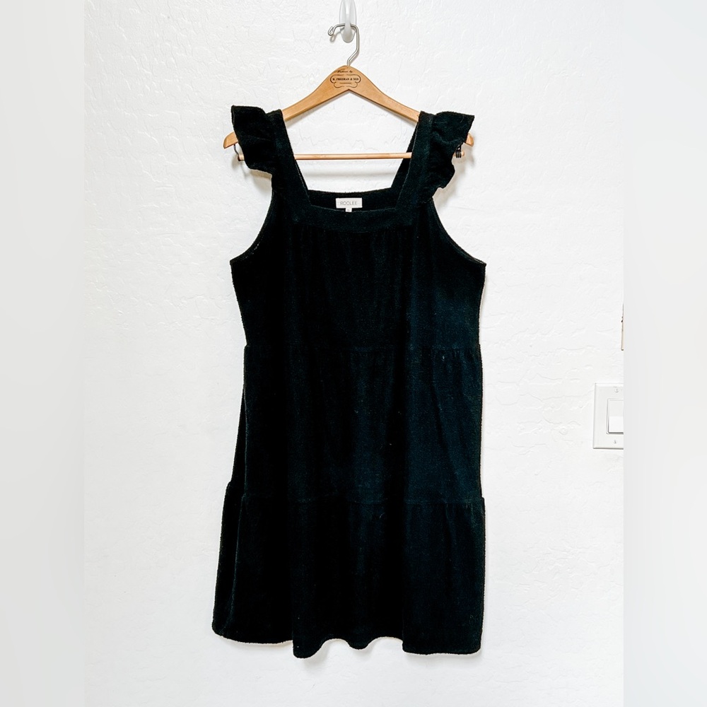 Roolee Ruffle Strap Tiered Midi Dress
